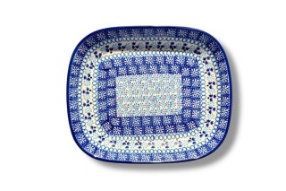 159 Bunzlau Rechthoekige schaal 2186X 159 Schotel rechthoek 22,5x19cm